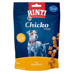 RINTI Chicko Mini Käsewürfel Huhn 80g