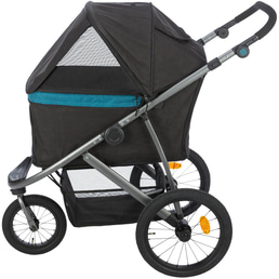 Trixie Buggy schwarz/petrol 60 × 112 × 120 cm - bis 12,5 kg