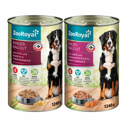 ZooRoyal Ragout Mixpaket Rind &amp; Kalb 6x1240g