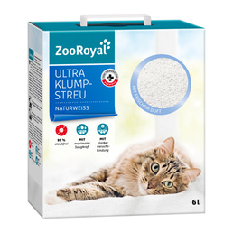 ZooRoyal Ultra Klump-Streu mit frischem Duft naturweiss