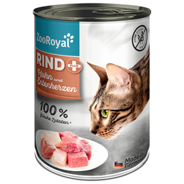 ZooRoyal Katze Rind + Huhn &amp; Entenherzen