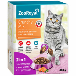 ZooRoyal Crunchy Mix mit Huhn, Erbsen und Karotten 800g