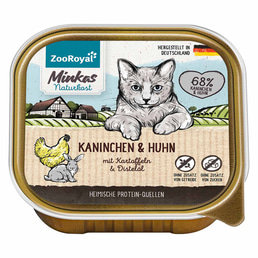 ZooRoyal Minkas Naturkost Kaninchen und Huhn mit Kartoffeln