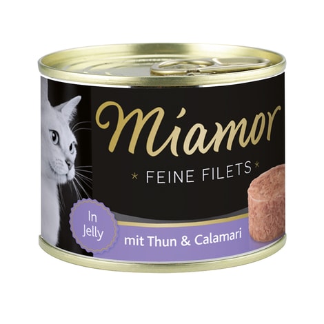 Miamor Katzen-Nassfutter Feine Filets in Jelly Thunfisch und Calamari
