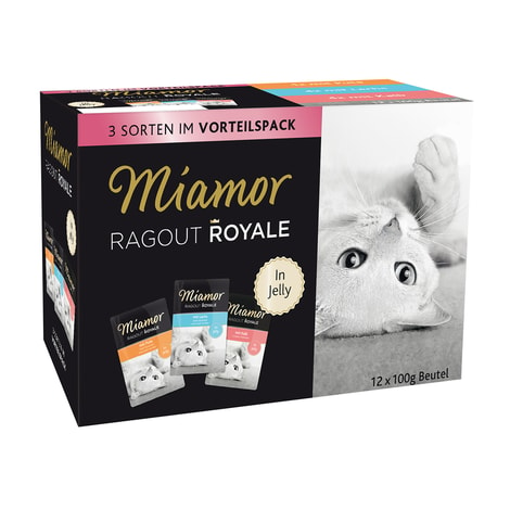 Miamor Ragout Royale Pute, Lachs, Kalb in Jelly Multibox Adult