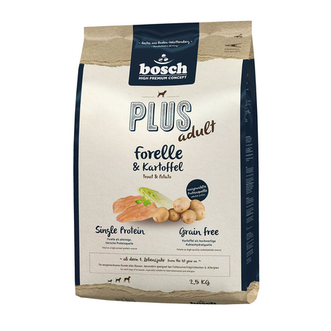 Bosch PLUS Hunde-Trockenfutter Forelle & Kartoffel