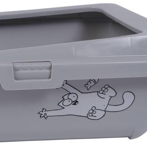 Simon's Cat Katzentoilette grau