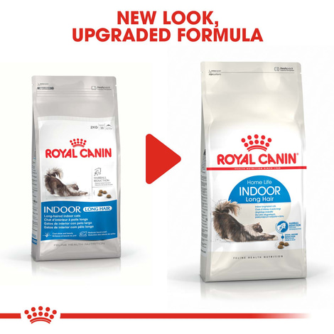 ROYAL CANIN INDOOR Longhair Trockenfutter für Wohnungskatzen mit langem Fell