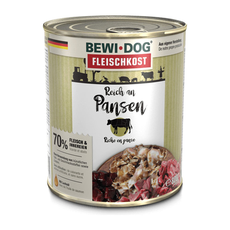 Bewi Dog Hunde-Fleischkost Reich an Pansen