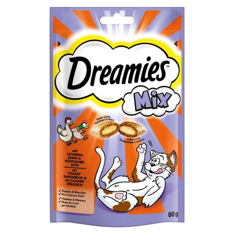 Dreamies Katzensnack Mix mit Huhn & Ente