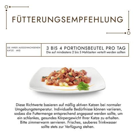 GOURMET A la Carte mit Huhn, Spinat und Pasta-Perlen