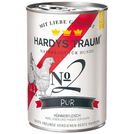 Hardys Traum Hundefutter Pur No. 2 Huhn