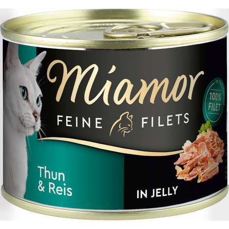 Miamor Katzen-Nassfutter Feine Filets in Jelly Thunfisch und Reis