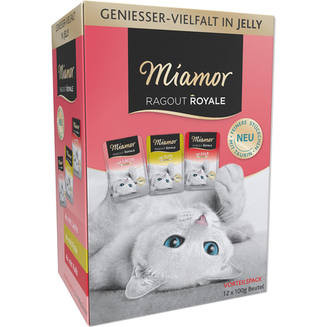 Miamor Ragout Royale Pute, Lachs, Kalb in Jelly Multibox Adult