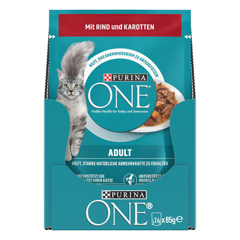 PURINA ONE Adult in Sauce Rind 26x85g