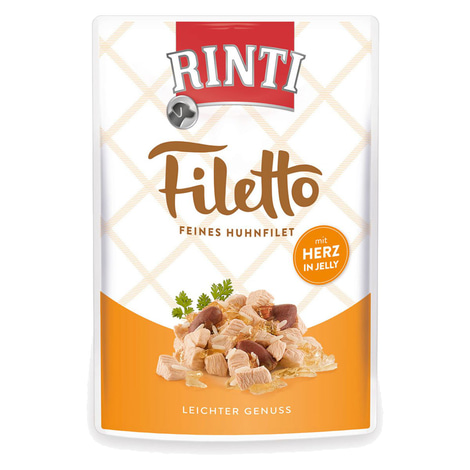 Rinti Filetto Huhn & Hühnerherz in Jelly