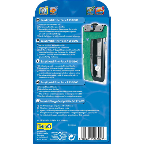 Tetra EasyCrystal Filter Pack A250/300 mit AlgoStop Depot