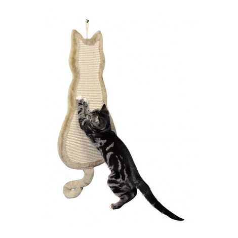 Trixie Kratzbrett Katze 35×69cm - beige
