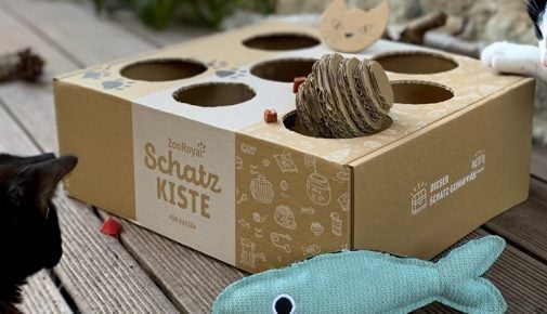 Bastelideen au Karton für Katzen