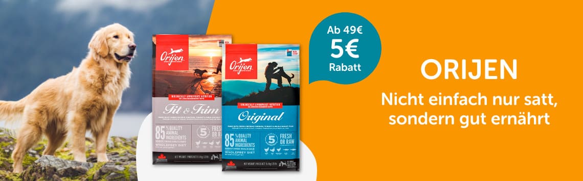 5€ Rabatt auf Orijen