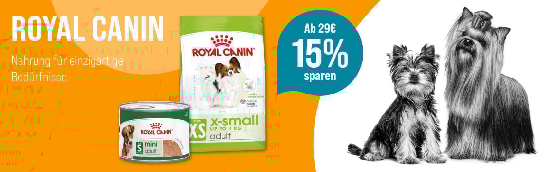 15% ab 29 € auf Royal Canin