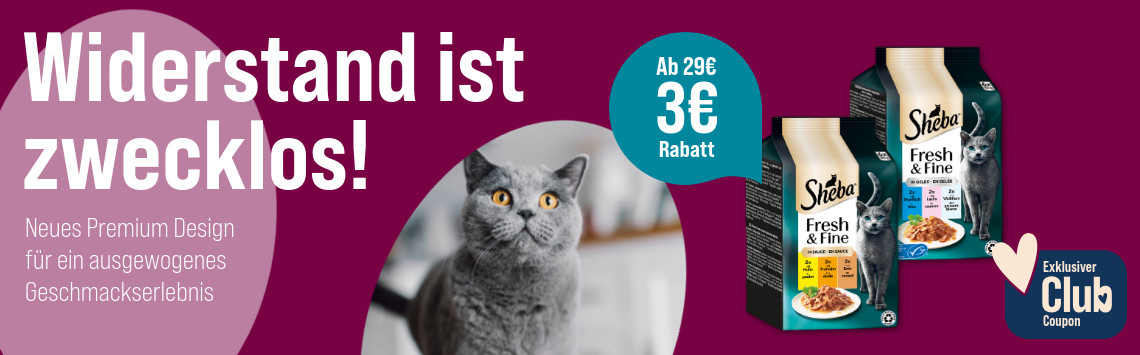3 € Rabatt auf Sheba