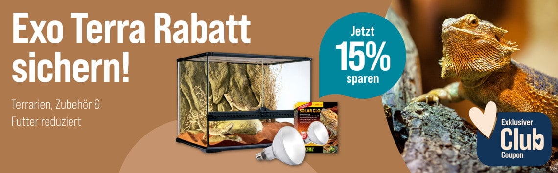 15 % auf Exo Terra