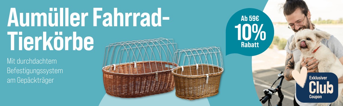 10% auf Aumüller Fahrradkörbe