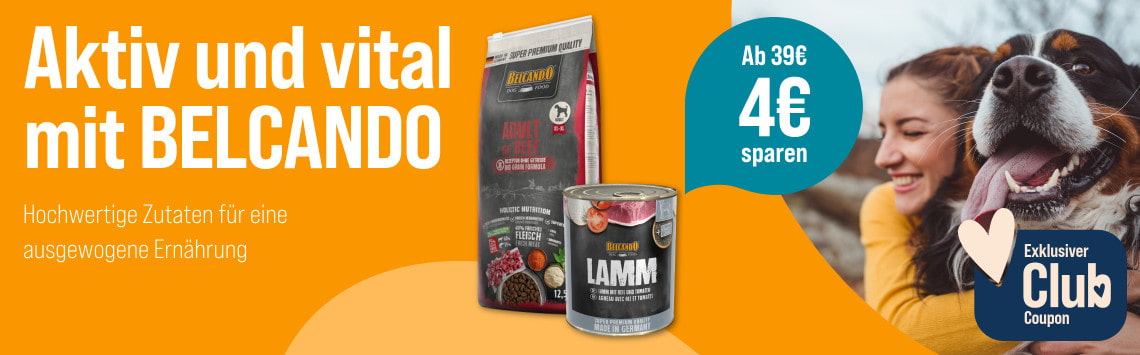 4€ auf Futter von Belcando