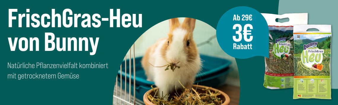 3€ auf Bunny FrischGras-Heu