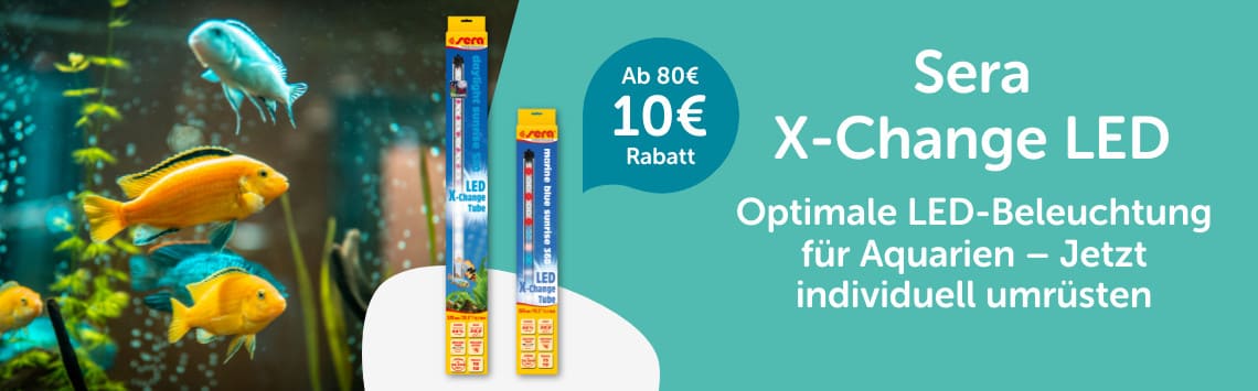 10€ auf LED Beleuchtung von Sera