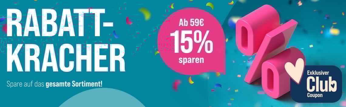 15% ab 59 € auf ALLES!