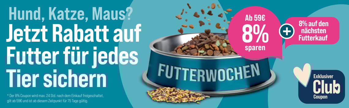 8 % Futterrabatt