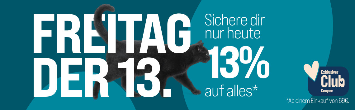 Spare 13 % auf alles