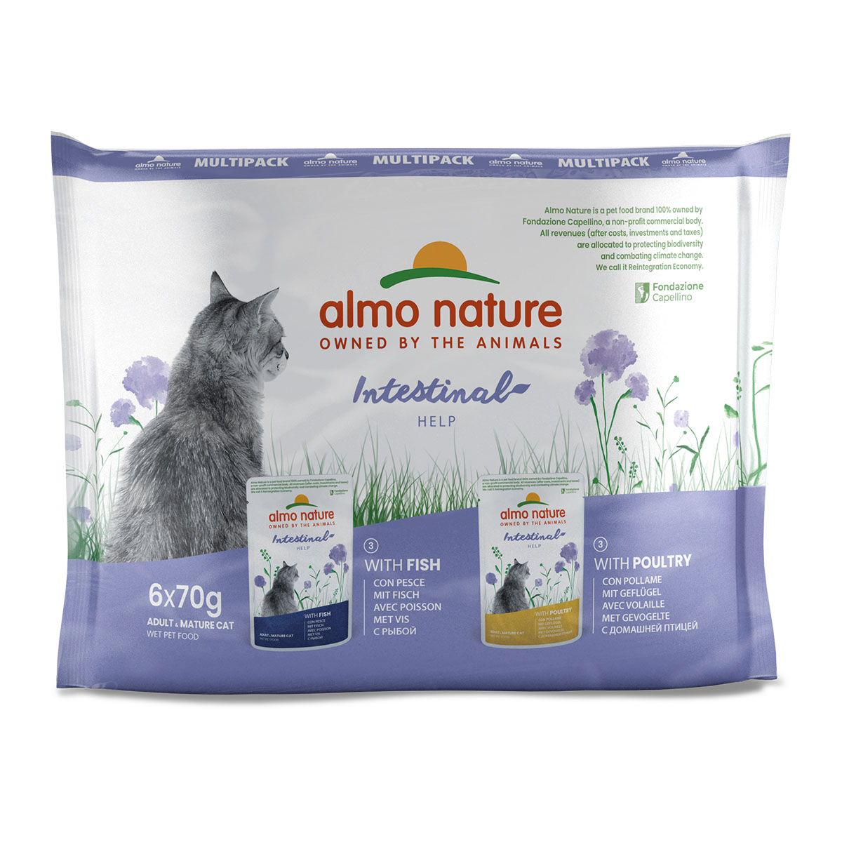 Almo Nature Holistic Digestive Help Multipack mit Fisch&amp;Geflügel
