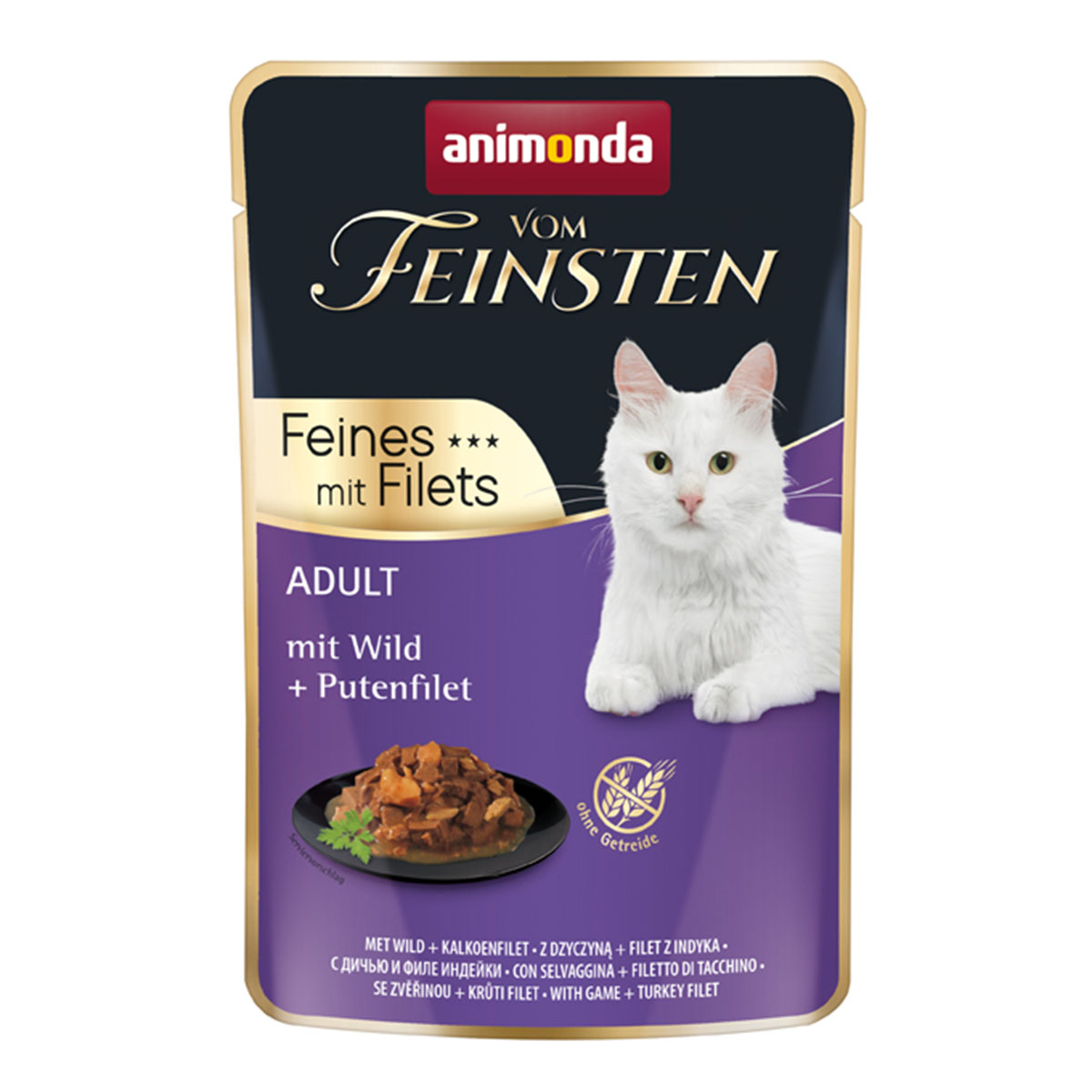 animonda vom Feinsten Adult mit Wild + Putenfilet