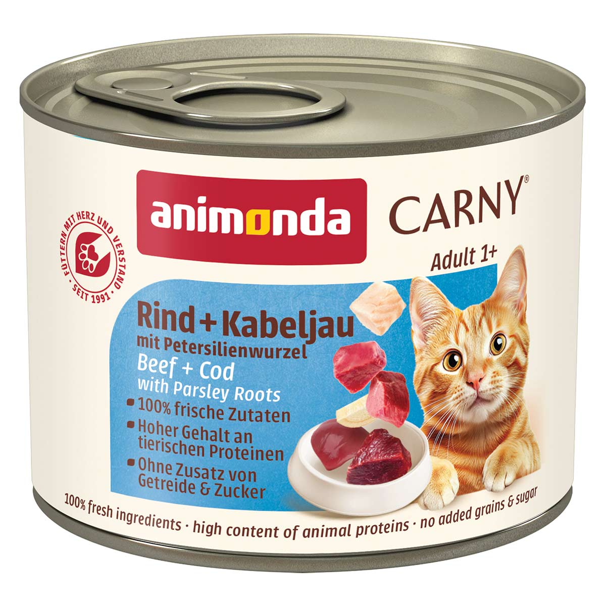 animonda Carny Adult Rind, Kabeljau und Petersilienwurzel