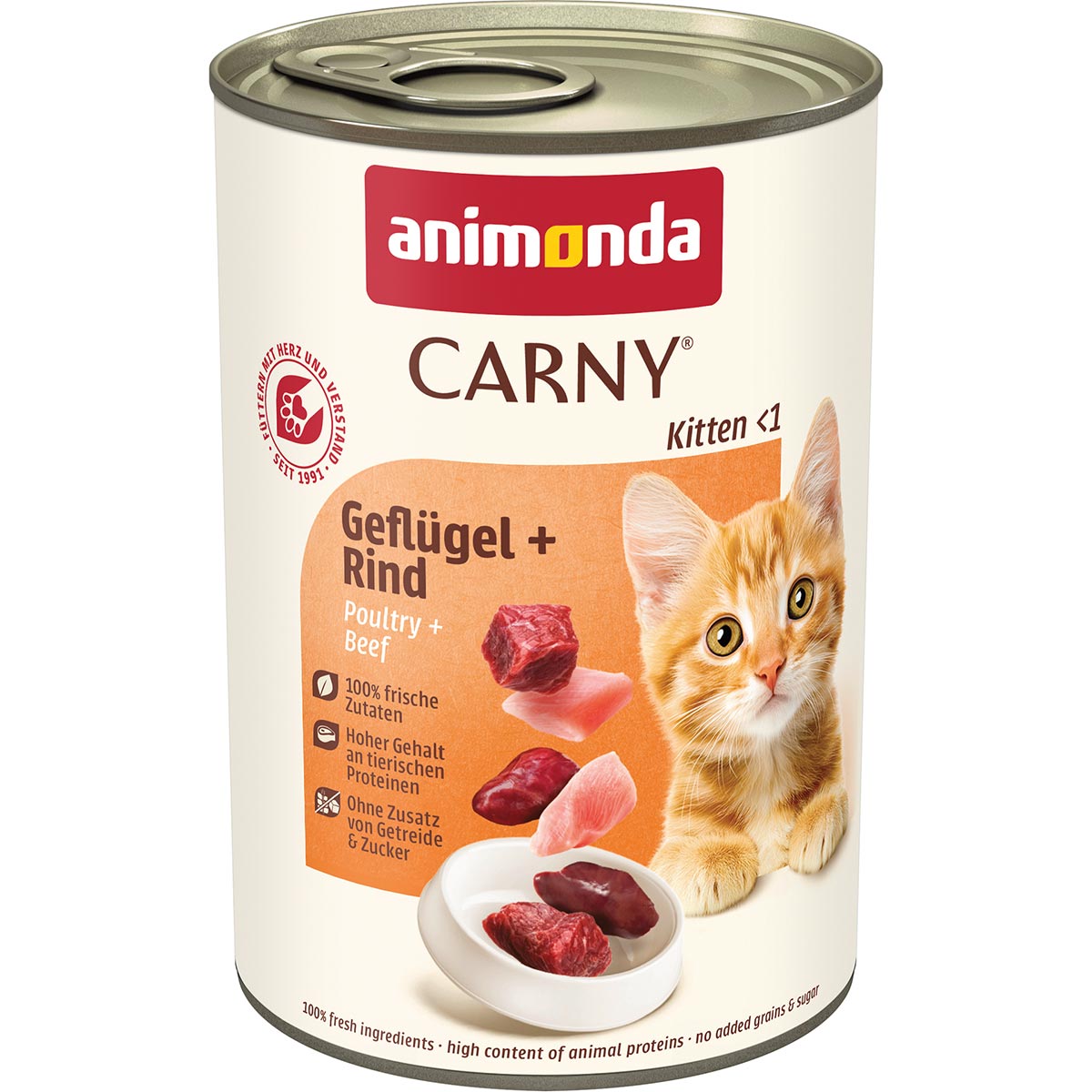 animonda Carny Kitten Gefügel + Rind