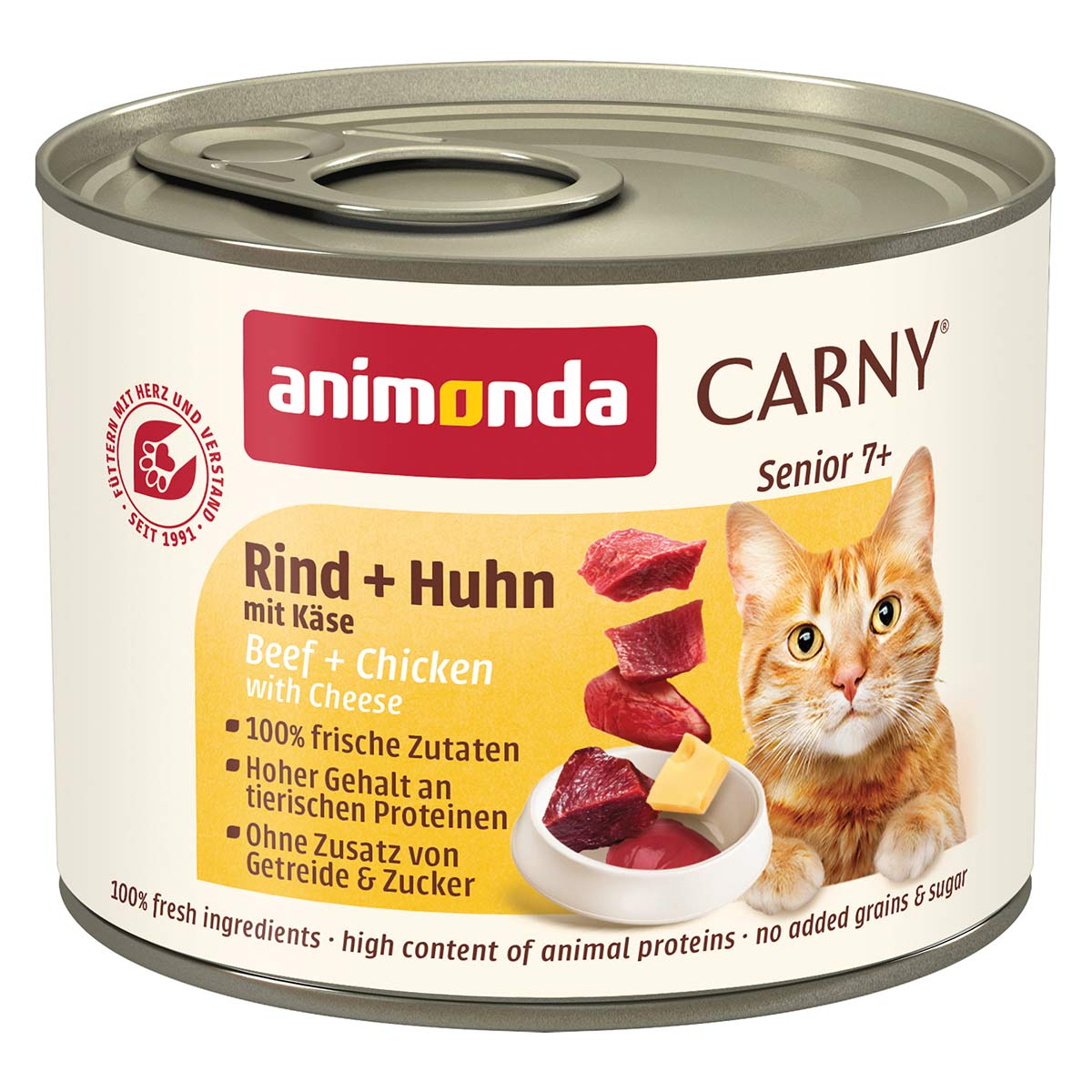 animonda Carny Senior Rind, Huhn mit Käse