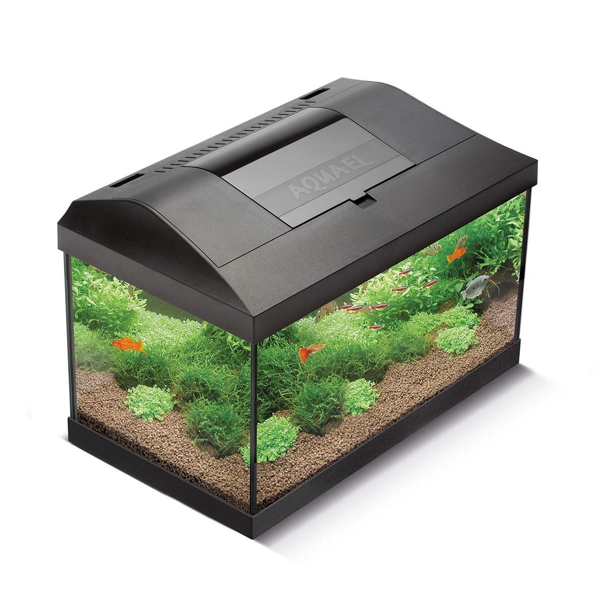 Aquael Aquarienset Leddy Tag &amp; Nacht schwarz 2.0