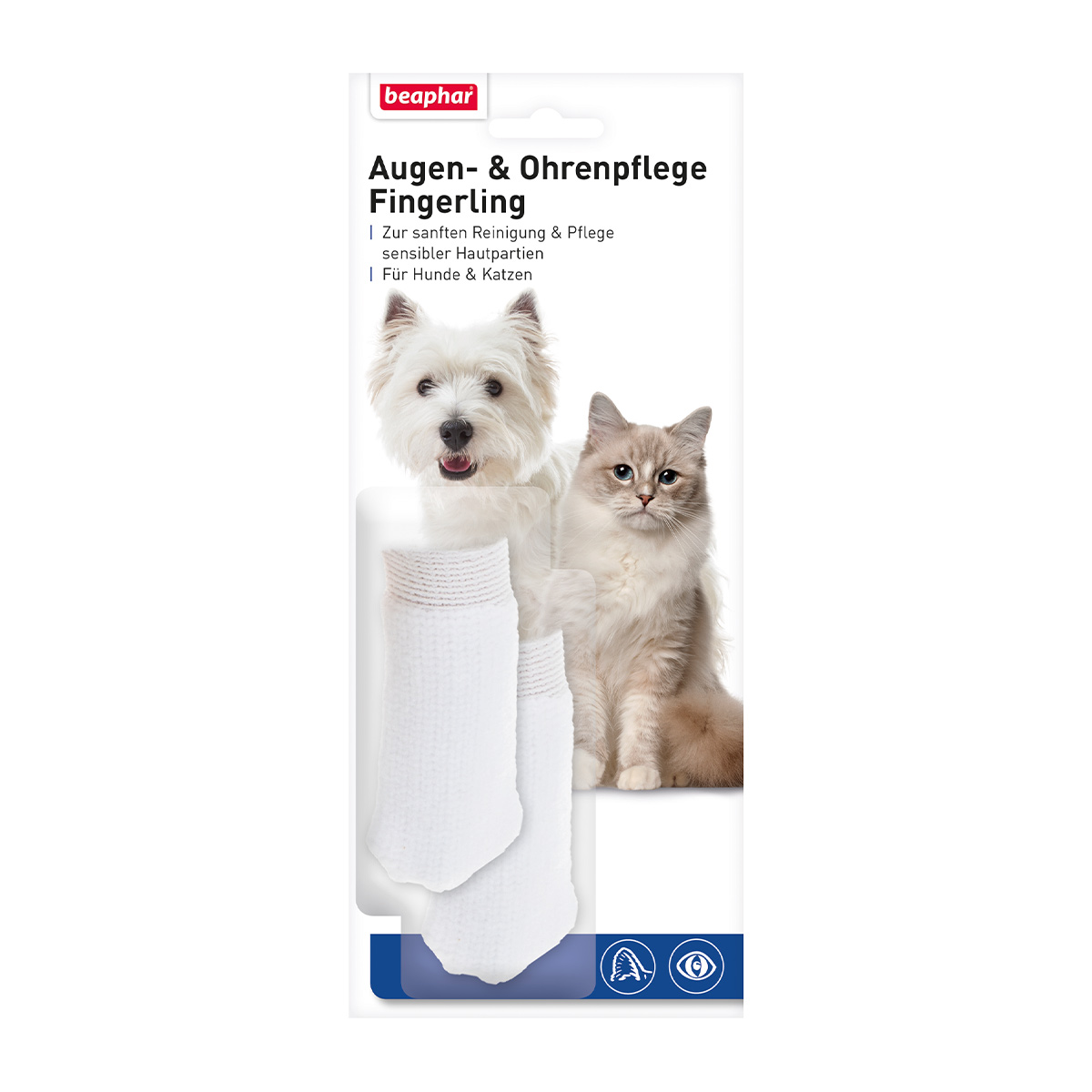 beaphar Augen- &amp; Ohrenpflege Fingerling - 2 Stück