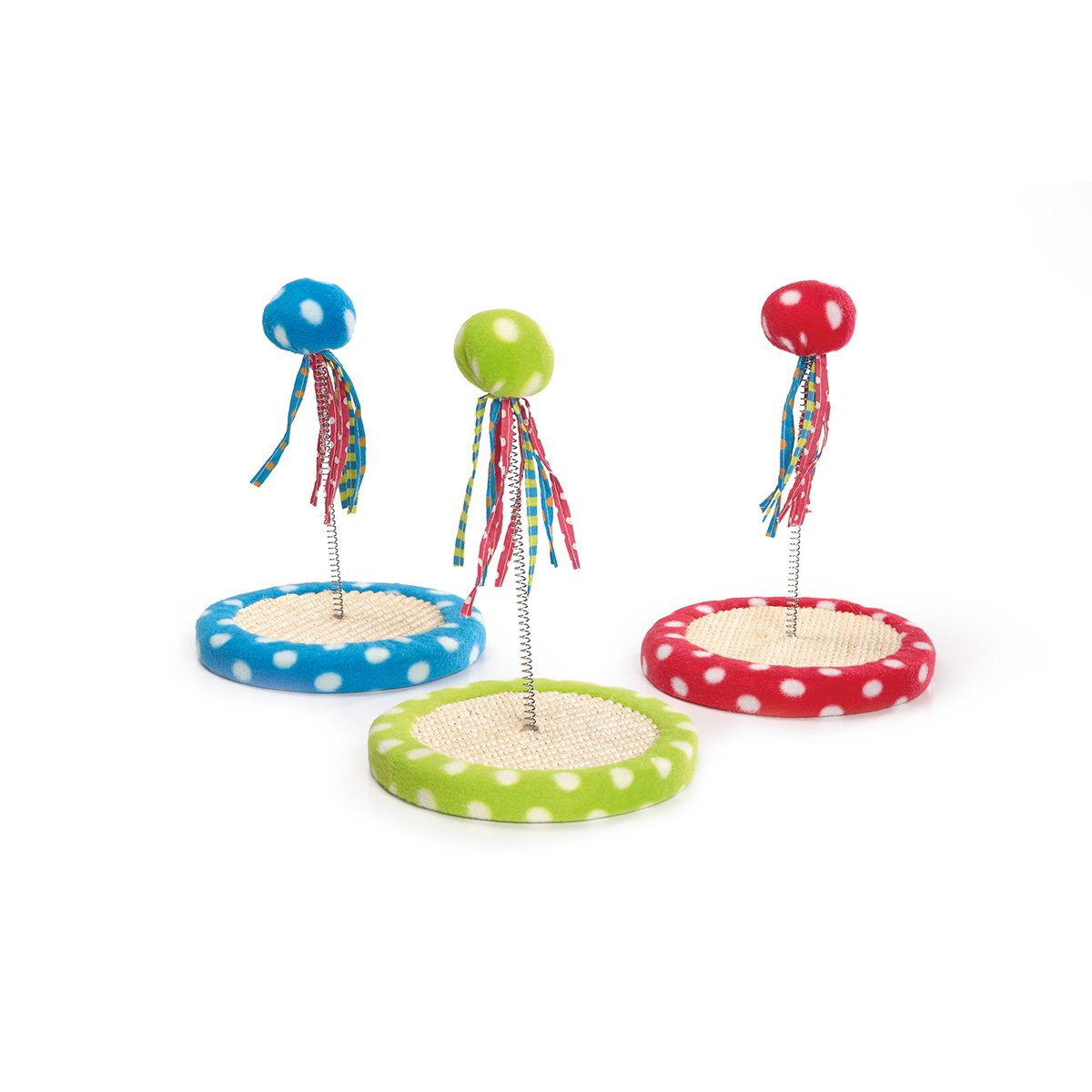 Beeztees Petti Spielball mit Feder sortiert 18,5×26 cm
