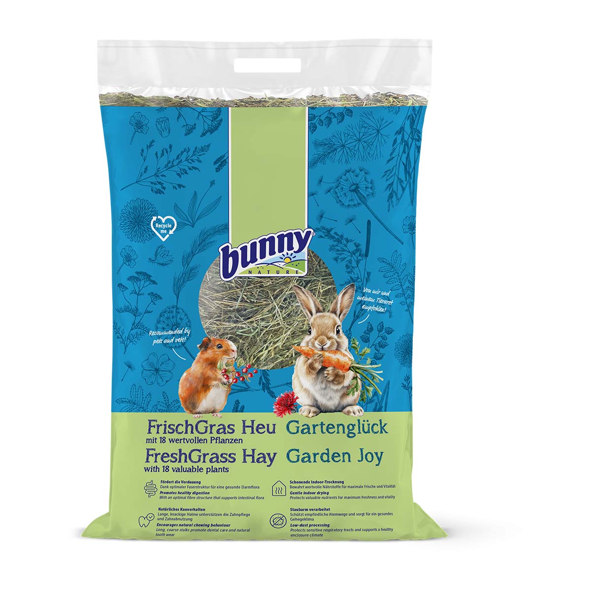 Bunny FrischGras Heu Gartenglück 2kg