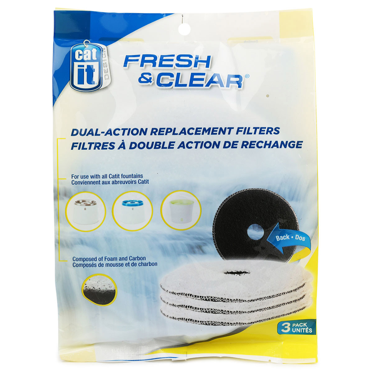 Catit Ersatz-Filtereinsatz für Catit Fresh &amp; Clear Trinkbrunnen