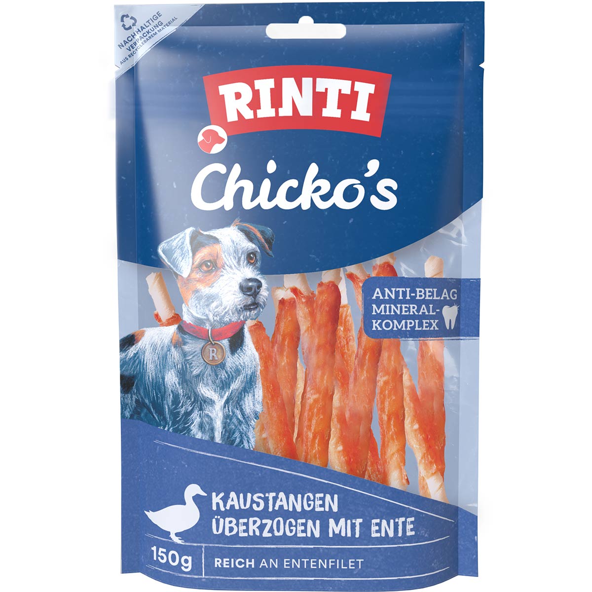 RINTI Chicko's Kaustangen mit Ente small 150 g