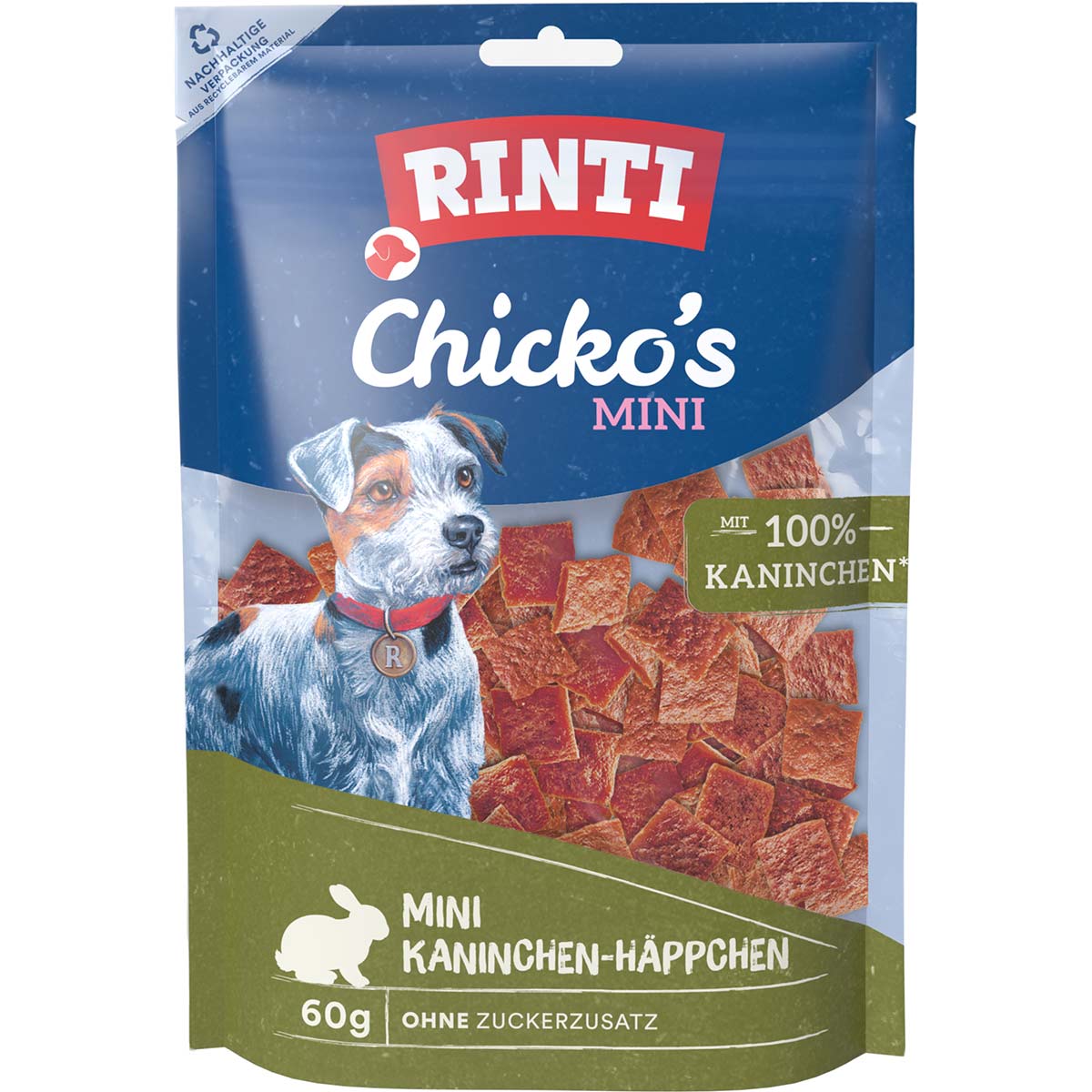 RINTI Chicko's Mini Kaninchen-Häppchen 60 g