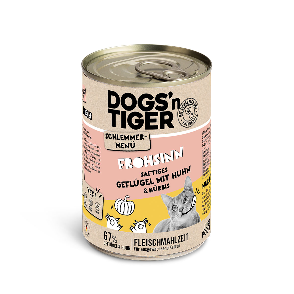 Dogs'n Tiger Schlemmermenü Frohsinn Geflügel &amp; Kürbis
