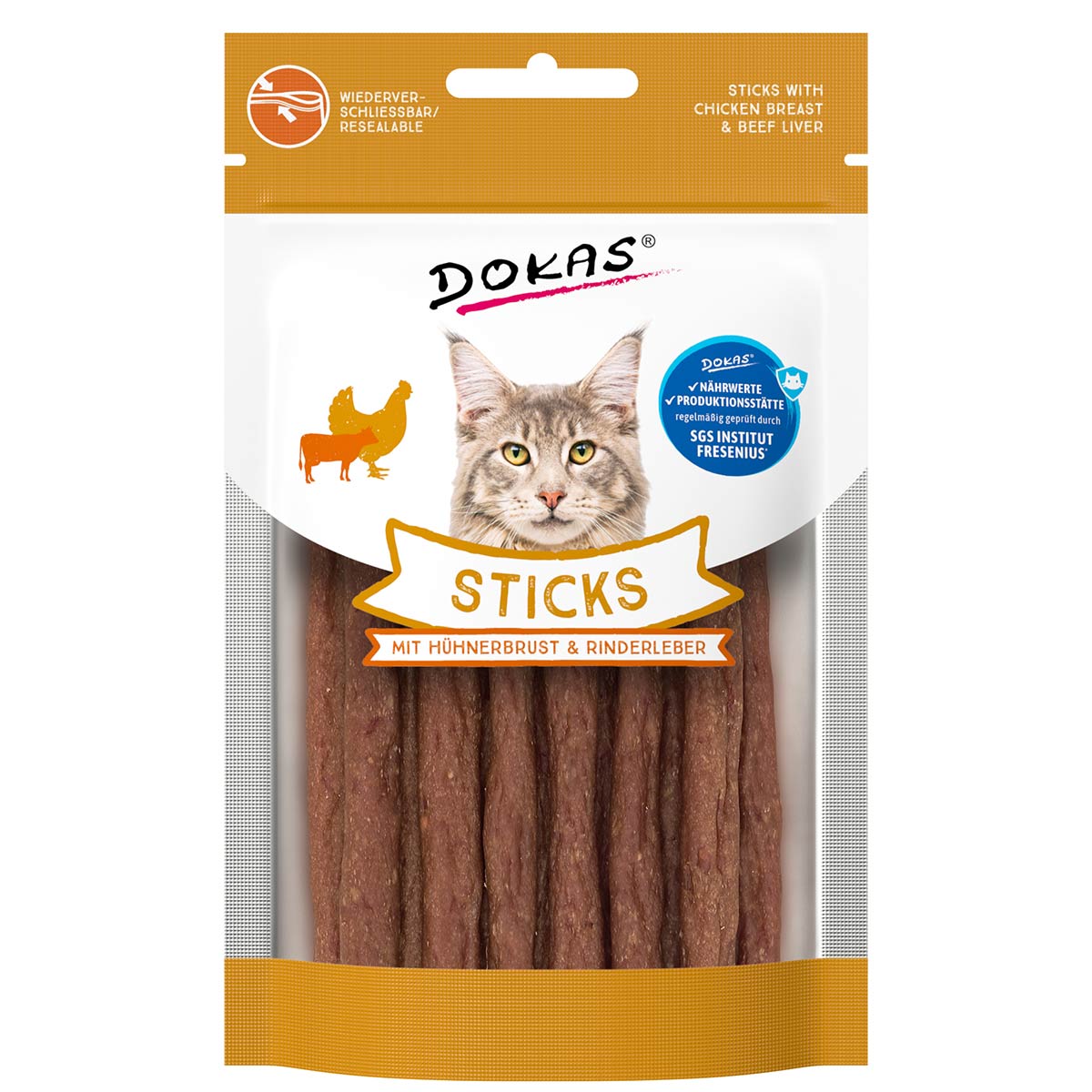 Dokas Sticks mit Hühnerbrust &amp; Rinderleber