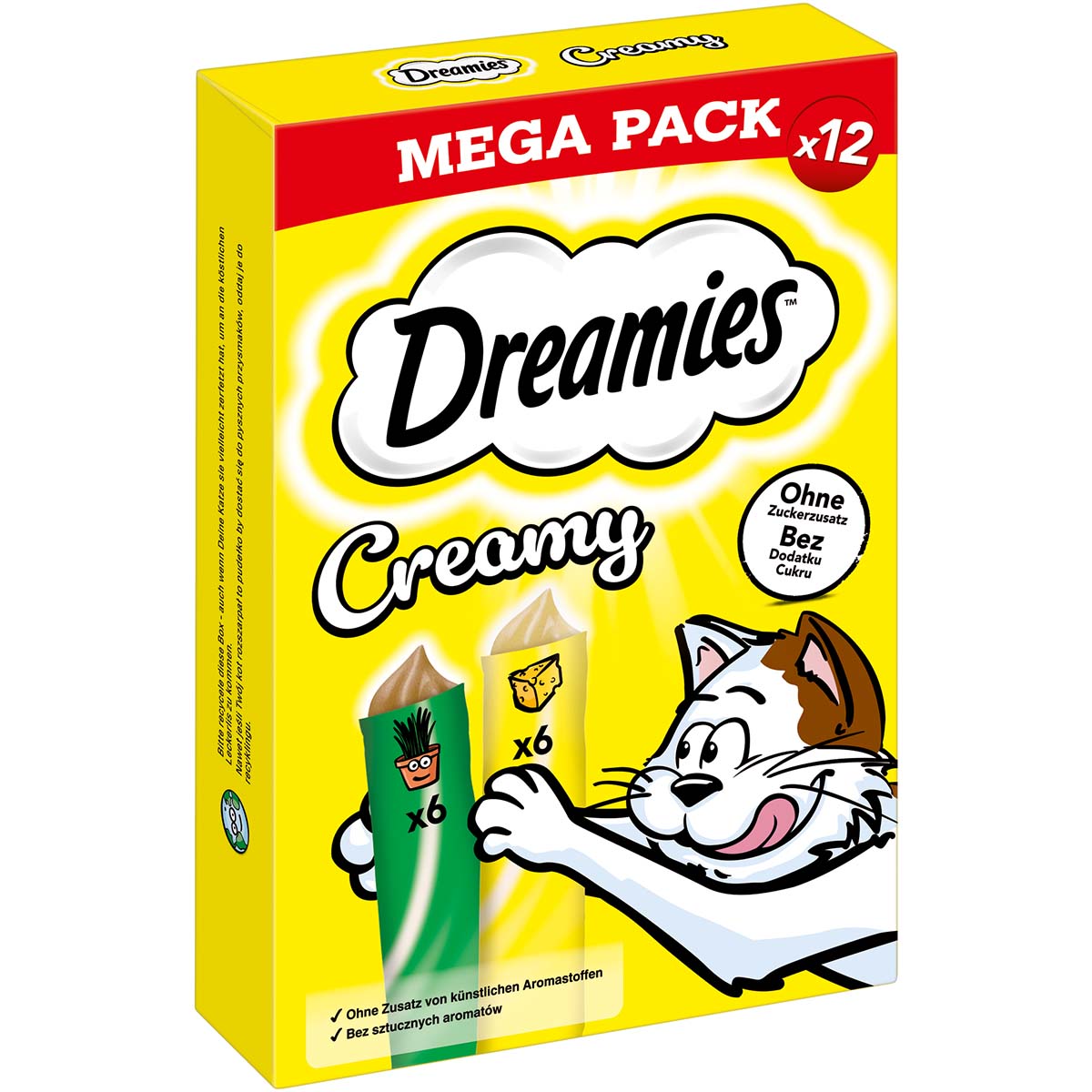 DREAMIES™ CREAMY MP Katzenminze &amp; Käse 12x10g
