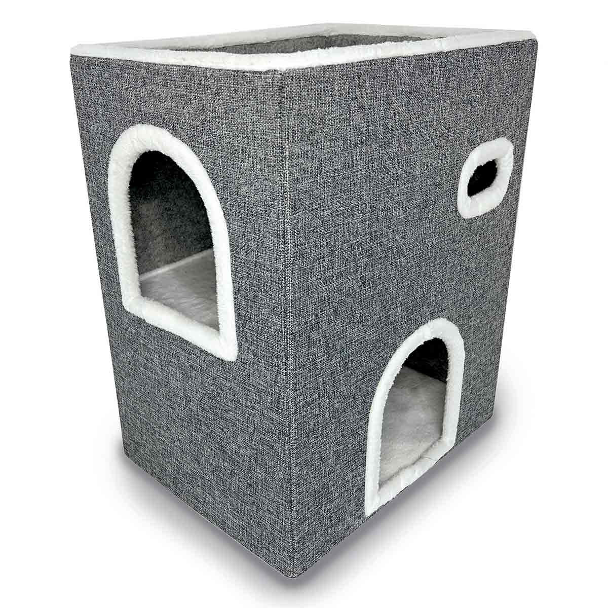 duvoplus faltbares Katzenhaus Gordon grau